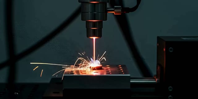 Laser marking a machined component